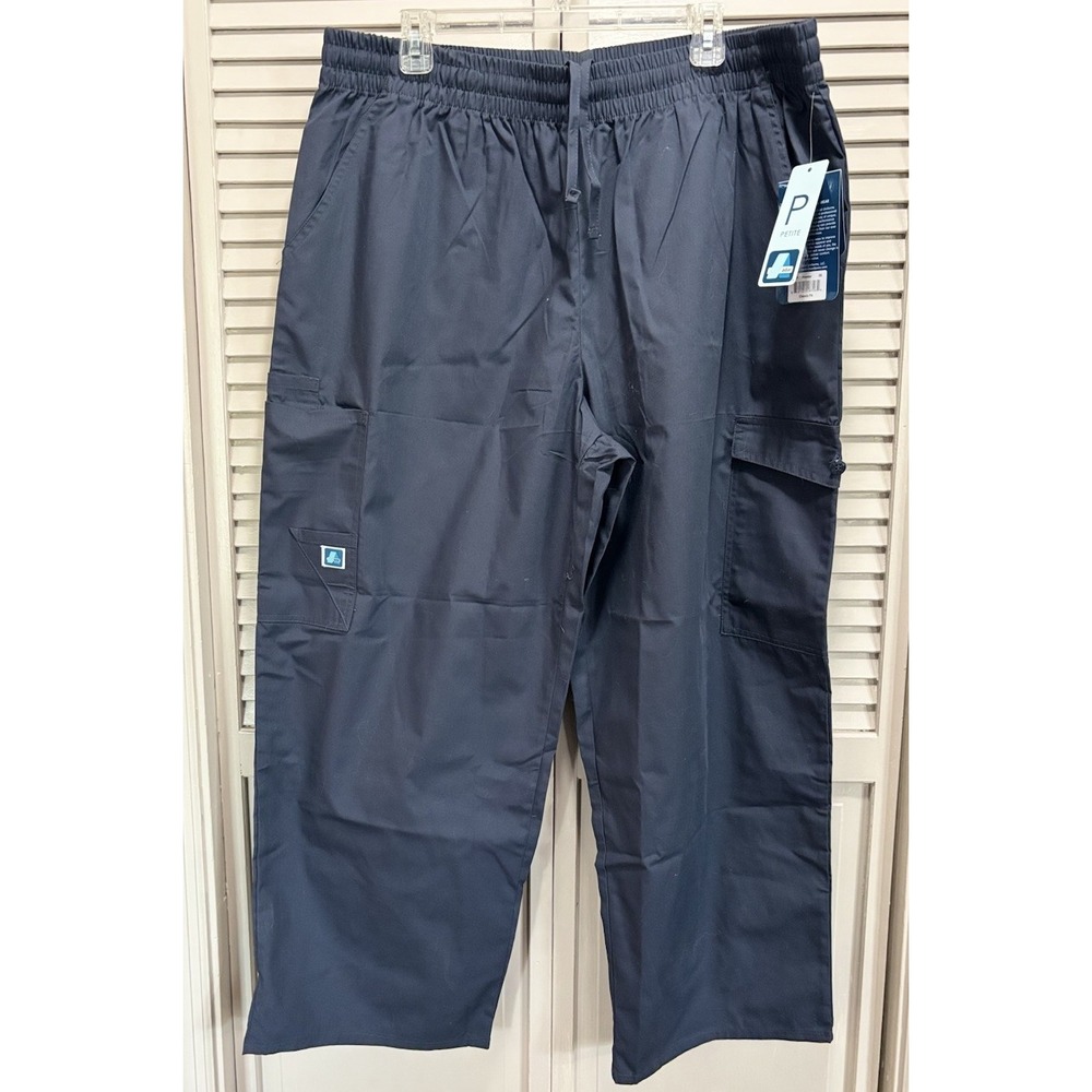 Adar Gray Elastic/Tie Waist Scrub Pant Size 3XL Pockets Straight Leg Medical NWT